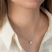 Necklace Mirco Visconti Woman Cuore in White Gold P1237/5 - P1237/5